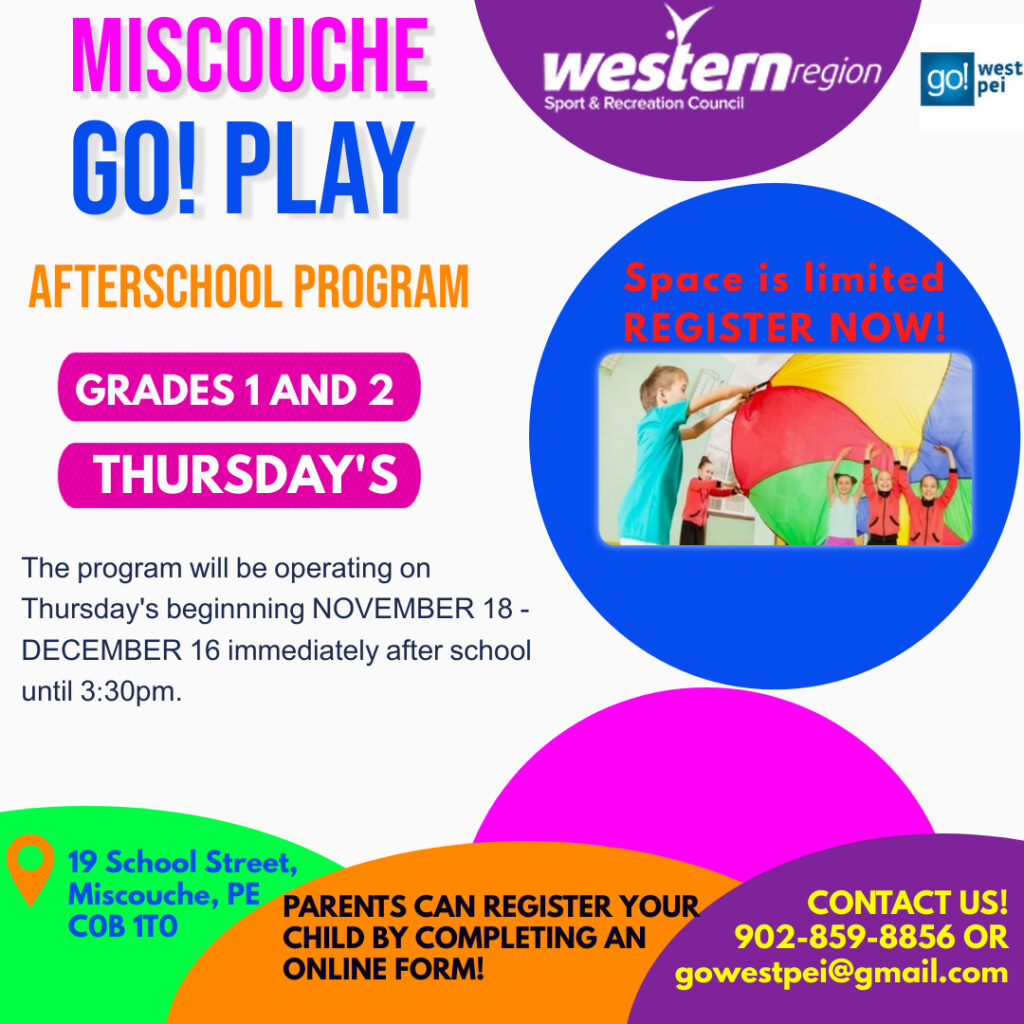 Miscouche GoPlay Grades 12 - Made with PosterMyWall