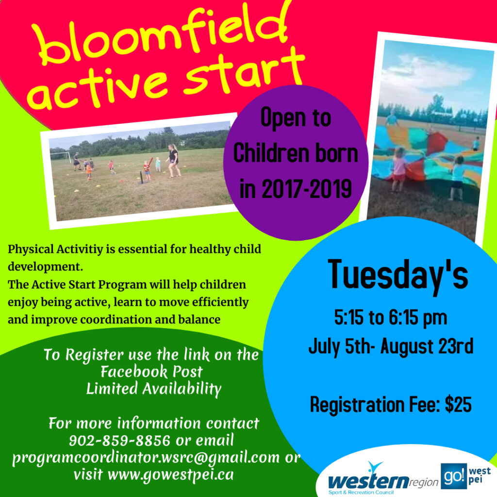Bloomfield Active Start - Made with PosterMyWall
